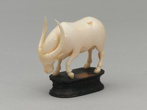 Fekete püspök, sakkfigura, India, 1820 körül