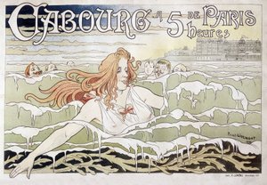Cabourg Párizstól 5 órára – A Privat Livemont reklámplakátja alkotó: Henri Henri Antoine Théodore Livemont