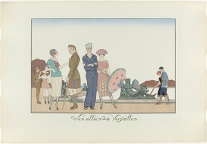 A versailles-i szövetségesek. (cím a tárgyon) A nap boldogsága vagy a divatos gráciák (sorozat címe)