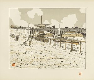 A Grenelle-hídról [Az Eiffel-torony harminchat látképe] alkotó: Henri Rivière