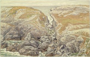 Sziklák Belle-Isle-en a tengeren alkotó: Henri Rivière