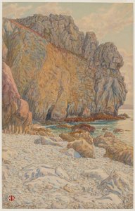 Port Haor sziklái. Morgat alkotó: Henri Rivière