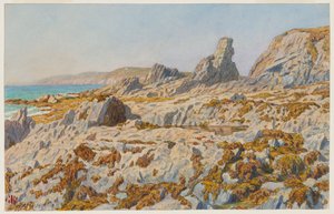 Pors Léonnec-szikla apálykor. Morgat alkotó: Henri Rivière