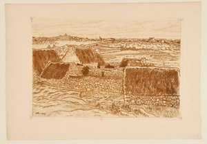 [A falucska Bréhat szigetén] alkotó: Henri Rivière