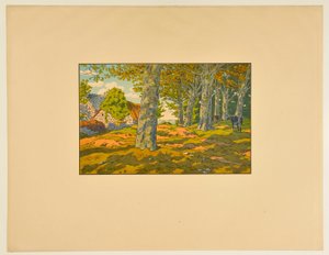 Bükkös Kerzardennél alkotó: Henri Rivière