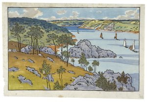 A Trieux torkolata Loguivy-nál alkotó: Henri Rivière