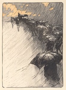 Temetés Trestraouban alkotó: Henri Rivière