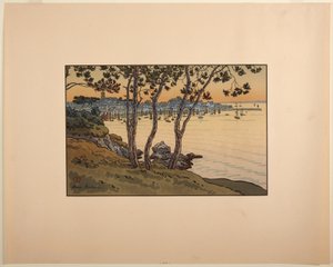 Douarnenez kikötője, Bretagne alkotó: Henri Rivière