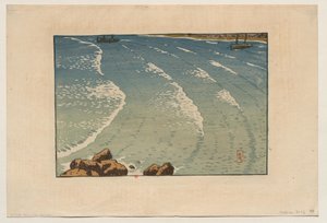 [Hullám dagálykor, La Garde-Guérin strandja (Saint-Briac)] alkotó: Henri Rivière