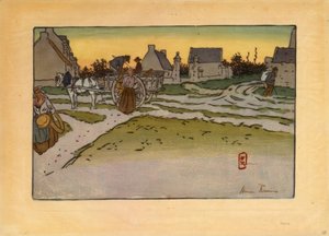 Kenyéróra Ville-Hue-ban (Saint-Briac) alkotó: Henri Rivière