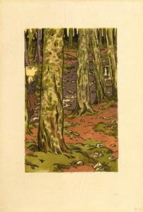 Mosás az erdőben Loguivyban alkotó: Henri Rivière