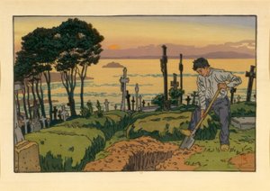 A trébouli Saint-Jean temető sírásója alkotó: Henri Rivière