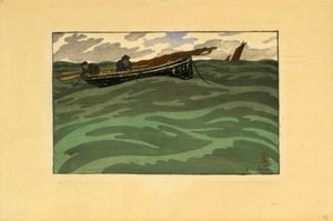 Halászok a tengeren (Loguivy) alkotó: Henri Rivière