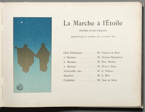 A csillagok haladása: A menetelés a rejtélyes csillaghoz tíz tablóban alkotó: Henri Rivière