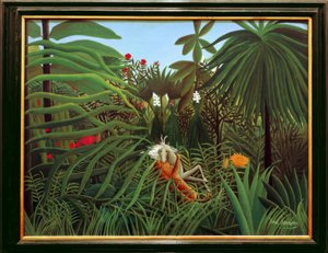 A lovat megtámadta egy jaguár alkotó: Henri Rousseau
