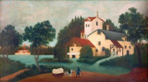A Hitch a malom előtt alkotó: Henri Rousseau