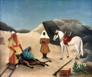 A tigris vadászat alkotó: Henri Rousseau