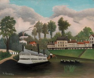 Pont de Charenton mosodai hajója alkotó: Henri Rousseau