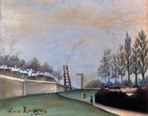 Vanves látképe, 1909. alkotó: Henri Rousseau