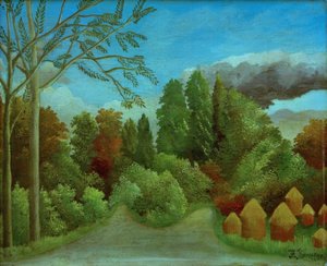 Kilátás az Oise partjára alkotó: Henri Rousseau