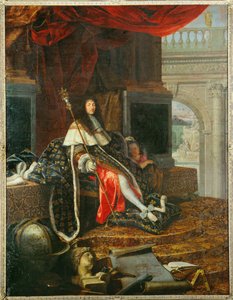 XIV. Lajos, a Festészeti és Szobrászati Akadémia védelmezője... (szobor) alkotó: Henri Testelin