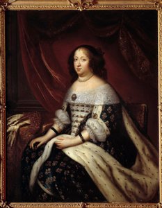 Ausztriai Anna francia királynő portréja (1601-1666) Henri Testelin (1616-1695) festménye 17. század Magángyűjtemény