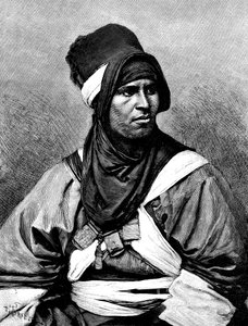 Egy targui férfi, 1895. alkotó: Henri Thiriat
