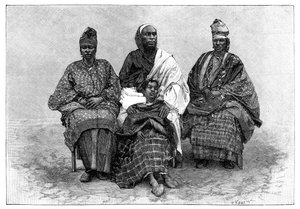 Toucouleur Types, The Interpreter Alpha Sega and His Sisters, 19. század vége.