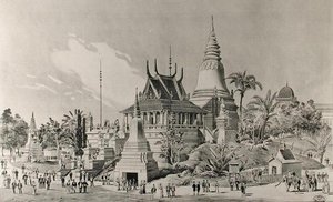 A kambodzsai palota a Trocadero-ban, az 1900-as egyetemes kiállítás