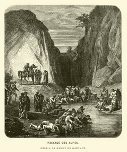 Átkelés az Alpokon (metszet)