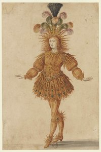 XIV. Lajos Apolló szerepében a Ballet de la Nuit című balettben, 1653. alkotó: Henri de Gissey