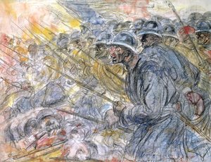 The Assault, Verdun (ceruza és WC papíron)