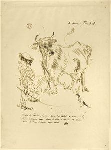Meghívó egy pohár tejre alkotó: Henri de Toulouse-Lautrec