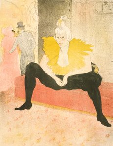 Az ülő bohóc, Miss Cha-U-Kao alkotó: Henri de Toulouse-Lautrec