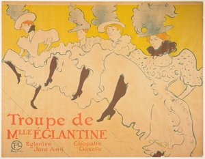 Eglantine kisasszony társulata alkotó: Henri de Toulouse-Lautrec