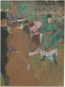 Quadrille a Moulin Rouge-ban alkotó: Henri de Toulouse-Lautrec
