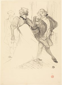 Rejane és Galipaux a „Madame Sans-Gêne” című darabban (Réjane és Galipaux a „Madame Sans-Gêne” című darabban) alkotó: Henri de Toulouse-Lautrec
