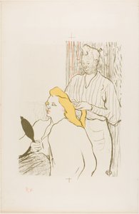 A fodrász, a Théâtre Libre programja alkotó: Henri de Toulouse-Lautrec