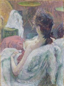 A modell pihen alkotó: Henri de Toulouse Lautrec