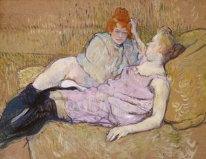 A kanapé, 1894-96 körül (olaj, karton) alkotó: Henri de Toulouse Lautrec