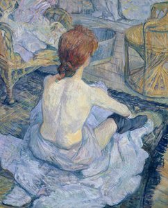 Nő a vécéjében alkotó: Henri de Toulouse Lautrec