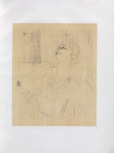 Yvette Guilbert-angol sorozat: Menilmontant de Bruant alkotó: Henri de Toulouse-Lautrec