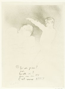 Portret van Marcelle Lender Albert Brasseur bij het fajta A Variety