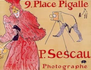 9. Place Pigalle – P. Sescau, fotós alkotó: Henri de Toulouse Lautrec