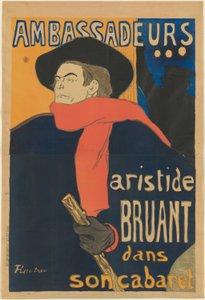 Nagykövetek: Aristide Bruant alkotó: Henri de Toulouse Lautrec