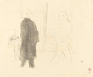 Antoine és Gémier az Egy csődben alkotó: Henri de Toulouse Lautrec