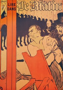 Az Akasztófa lábánál, a „Le Matin” reklámja, 1893 (színes litográfia)