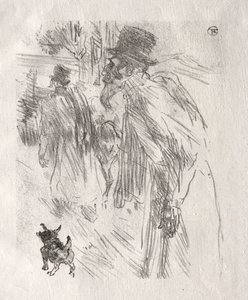 A Sínai lábánál: A lengyel zsidók, Carlsbad, 1898. alkotó: Henri de Toulouse Lautrec