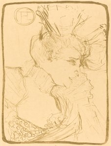 Mlle mellszobra. Marcelle Lender (Mlle. Marcelle Lender, egy mellszobor) alkotó: Henri de Toulouse Lautrec