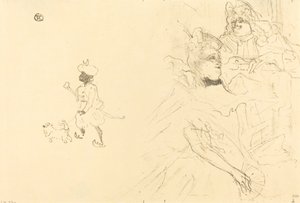 Borító a "Ninon de Lenclos szerelmes példája" című filmhez alkotó: Henri de Toulouse Lautrec
